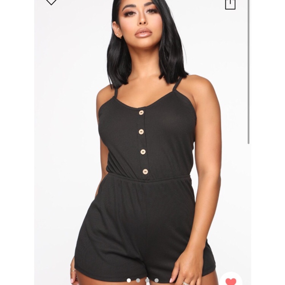 Black fashion nova romper